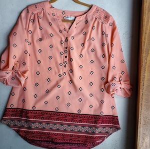 Croft & Barrow Sheer Blouse - large